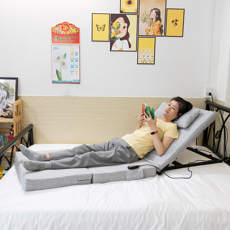 Ghế bệt tatami, ghế thư giãn, tựa lưng cho người già, người bệnh đau lưng, thoát vị, tai biến