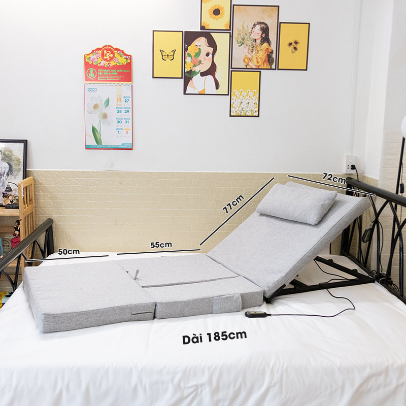 Ghế bệt tatami, ghế thư giãn, tựa lưng cho người già, người bệnh đau lưng, thoát vị, tai biến