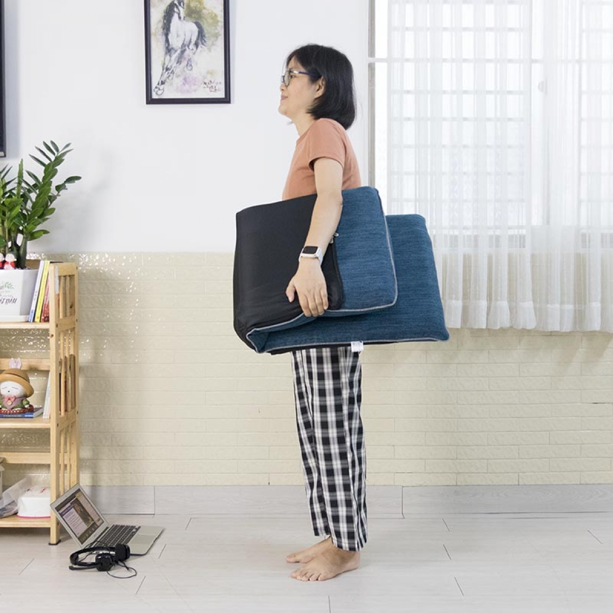 Ghế bệt tatami, ghế thư giãn, tựa lưng cho người già, người bệnh đau lưng, thoát vị, tai biến